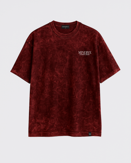 TSHIRT OVERSIZE ACID VINOTINTO DIVINITY