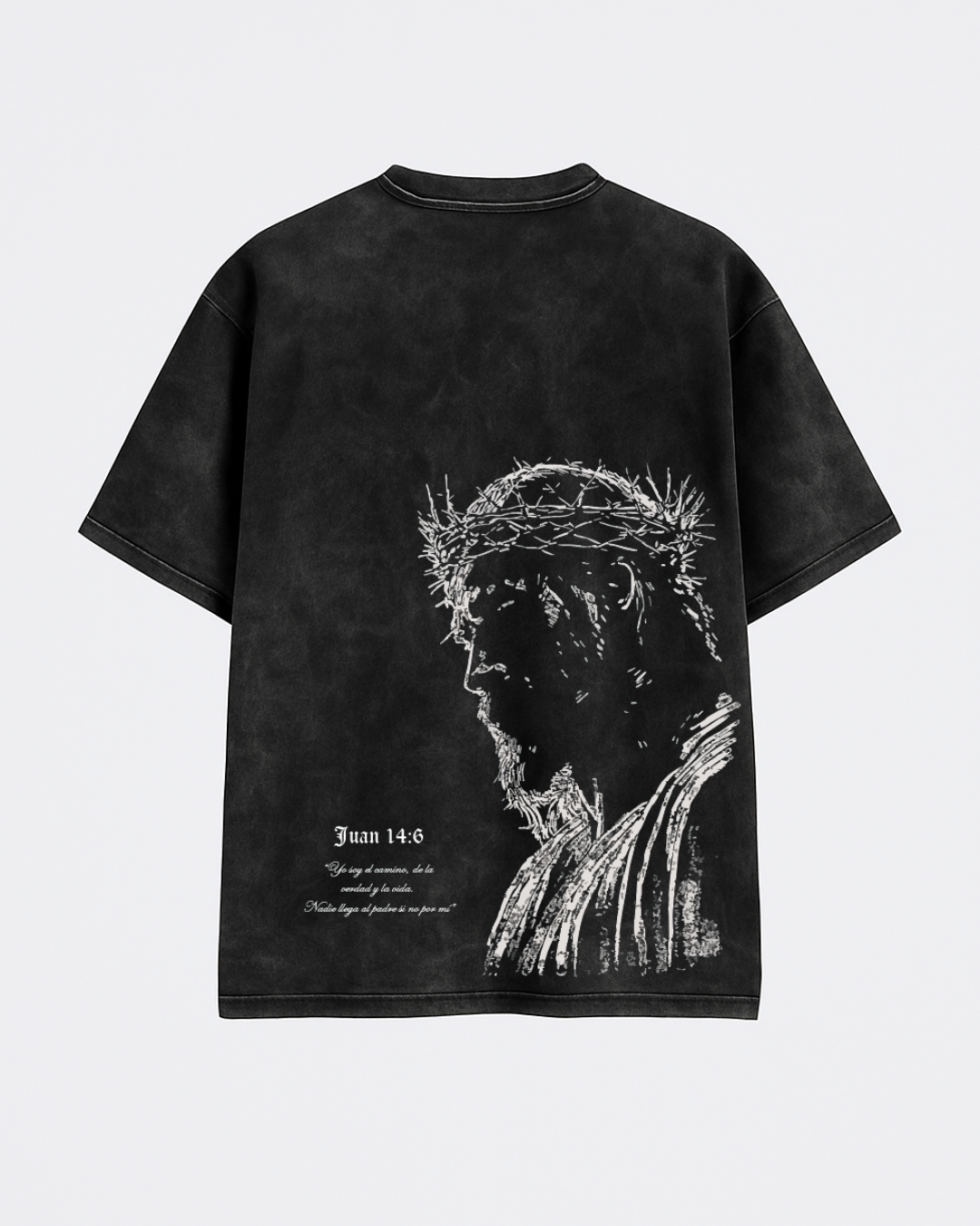 TSHIRT OVERSIZE ACID NEGRA DIVINITY