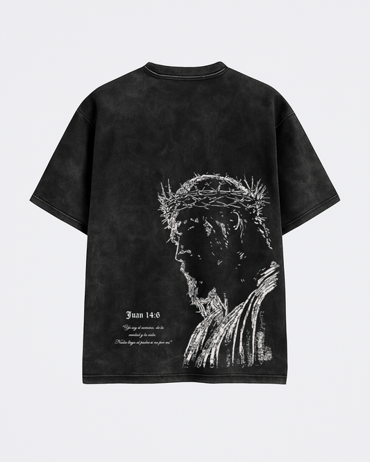 TSHIRT OVERSIZE ACID NEGRA DIVINITY