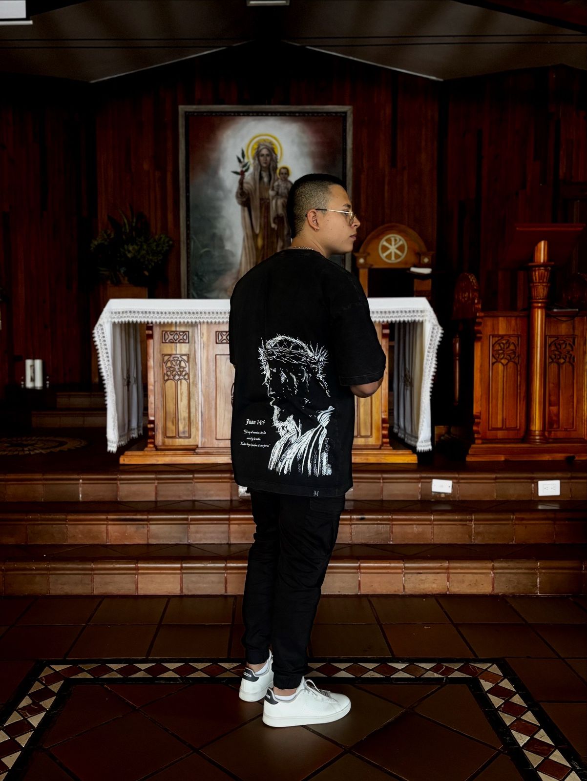 TSHIRT OVERSIZE ACID NEGRA DIVINITY