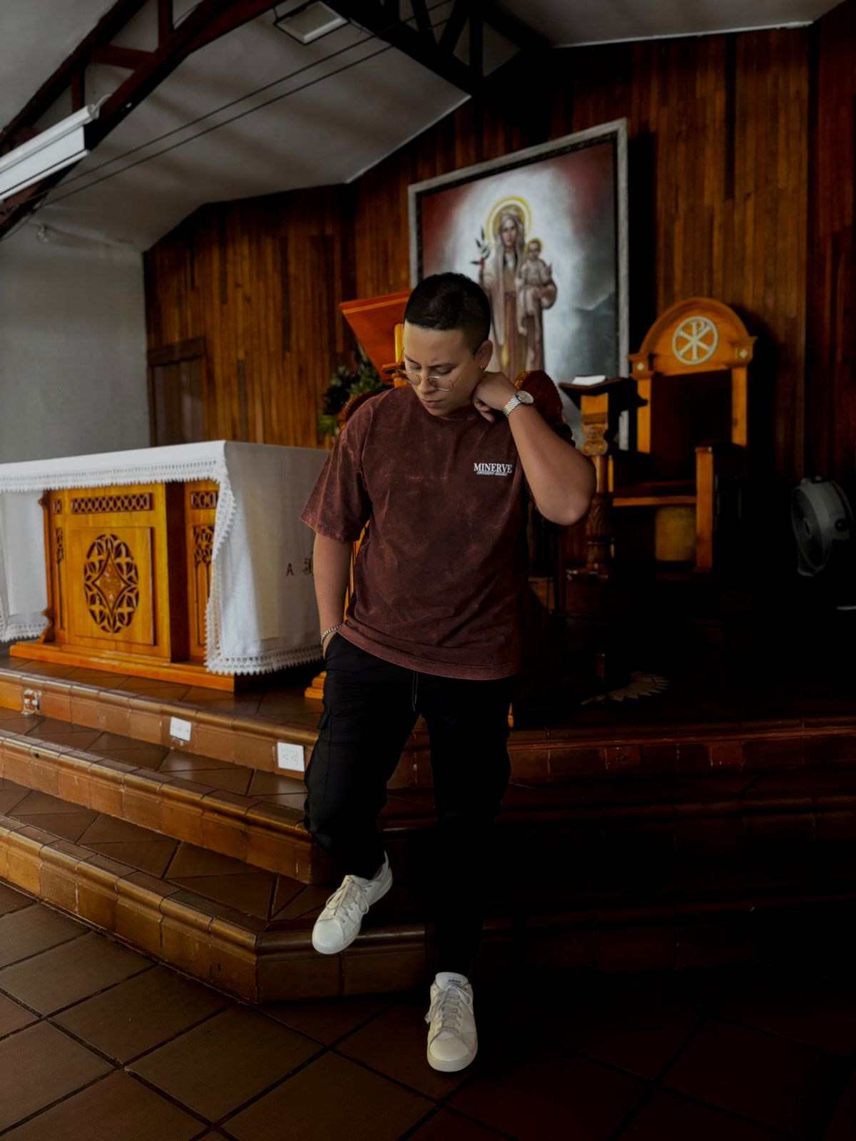 TSHIRT OVERSIZE ACID VINOTINTO DIVINITY