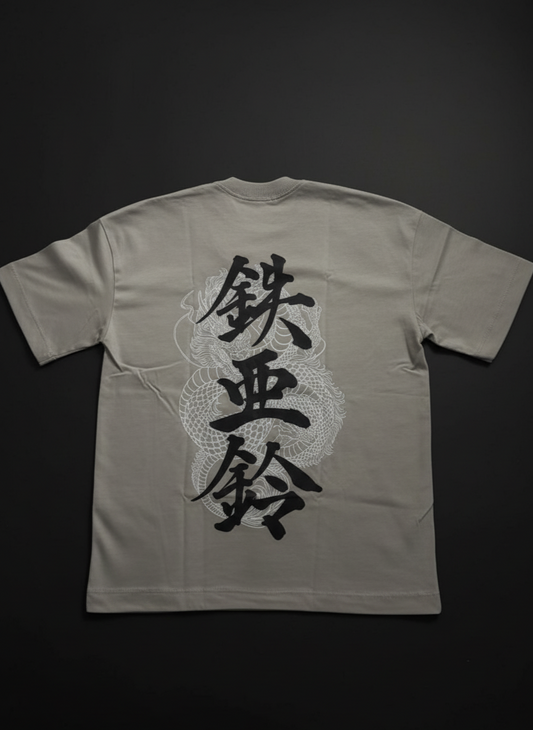 TSHIRT OVERSIZE GRIS CHINESE