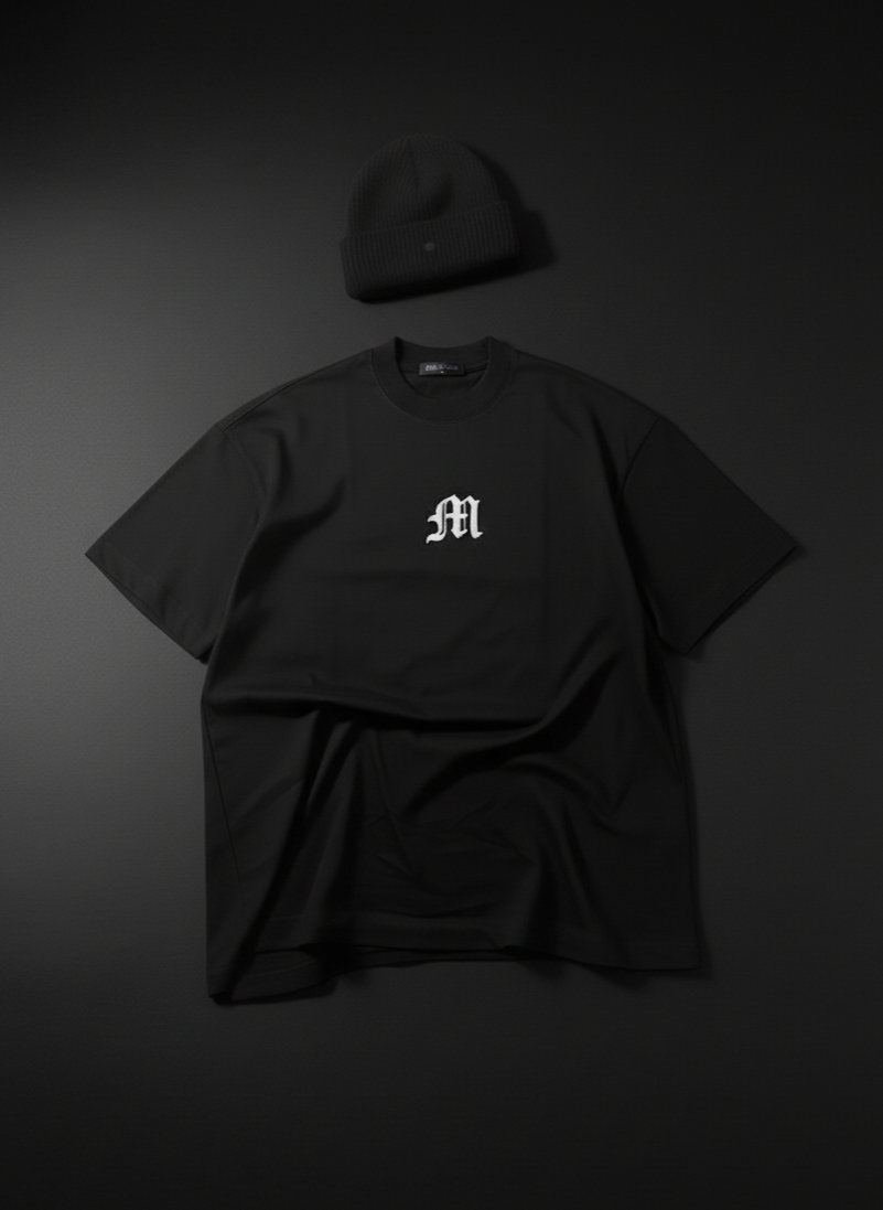 TSHIRT OVERSIZE NEGRA CHINESE